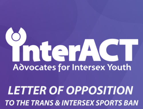 interACT Urges Opposition to the “Protection of Women and Girls in Sports Act”